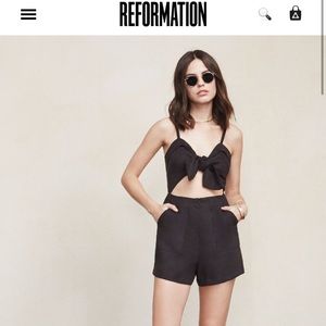 Reformation black jumper dress sz 4 (runs small)